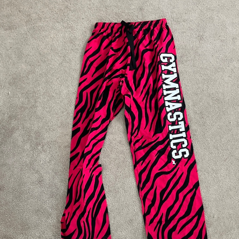 Gymnastics Pink Zebra Print Bottoms